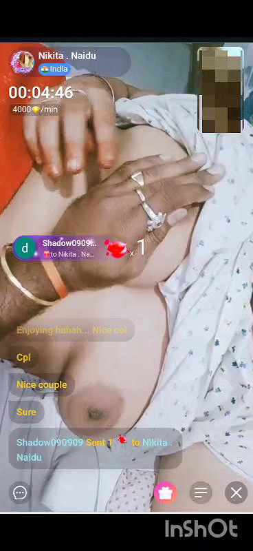 Nikita Naidu Telugu chamet couple show