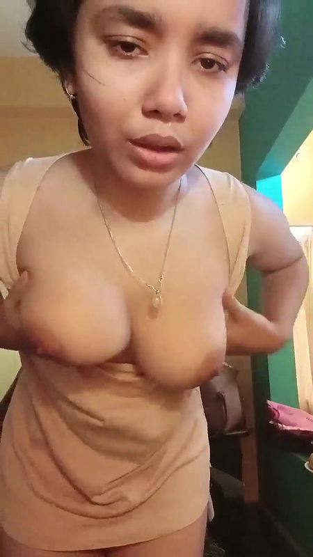 Cute girl exposing and striping