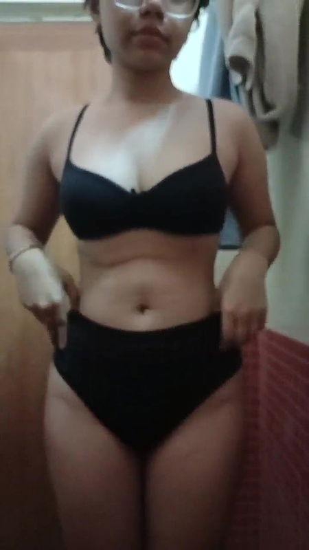 Cute girl exposing and striping