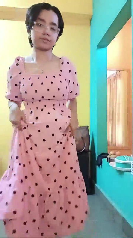 Cute girl exposing and striping