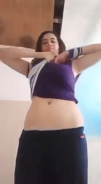 Beautiful gf showing on video call for bf