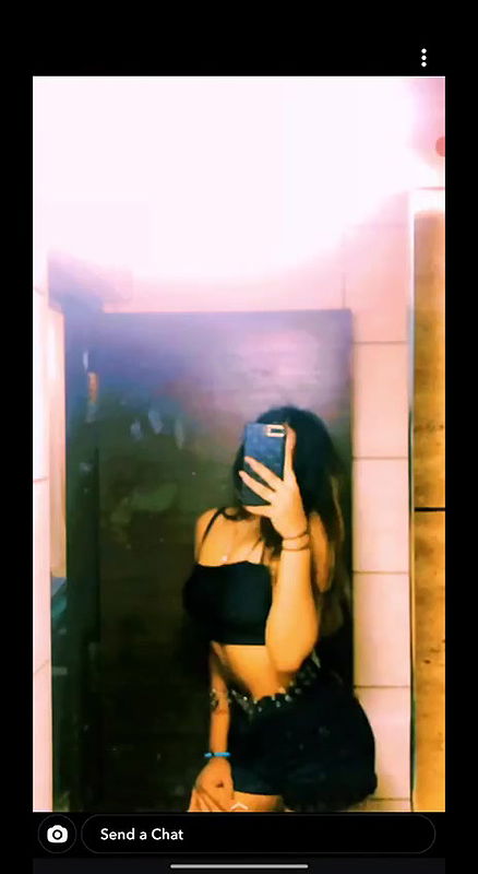 Gf showing boobs with smoking