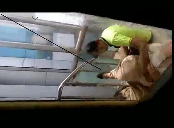 Desi Aunty Caught Fingered By Co Worker In Shopping Mall Staircase