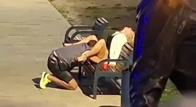 caught pussy licking in public park