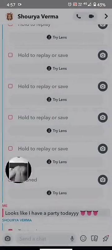 Snapchat girl  photos   videos everything is doing