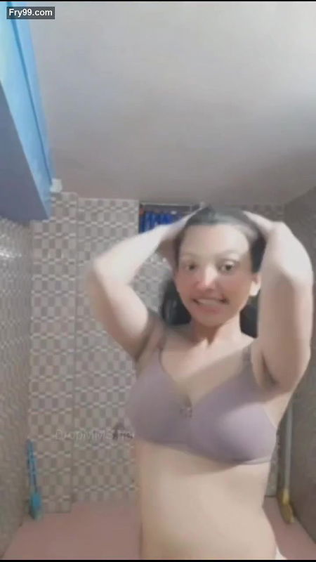 Cute girl showing herself