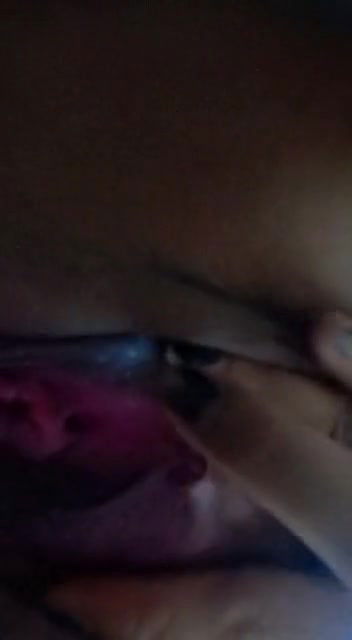 Cute sexy girlfriend recording herself for her boyfriend