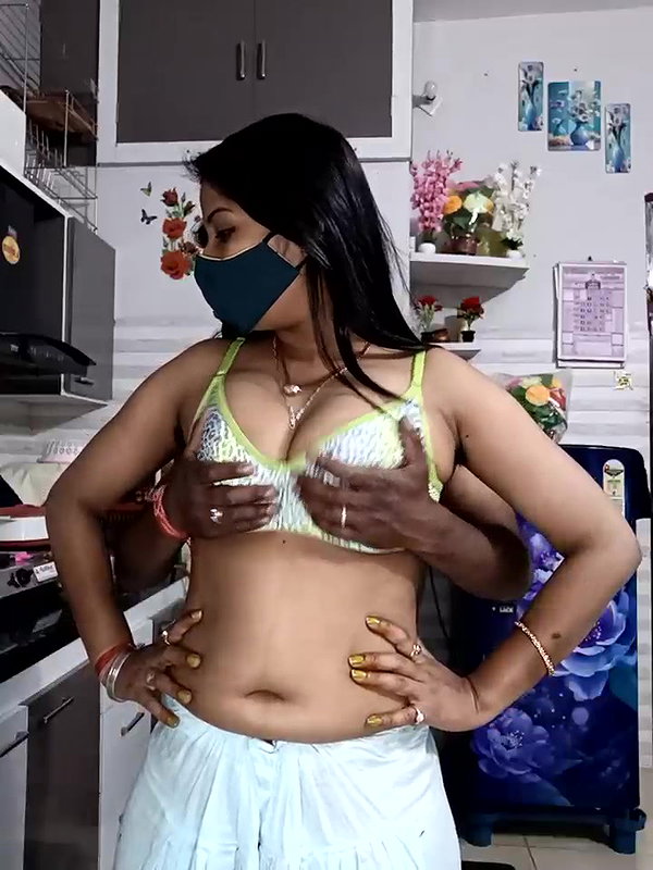 Husband Pressing Wife Boob and Ass in Kitchen