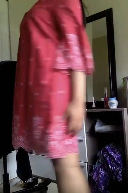 Cute girl making nude video