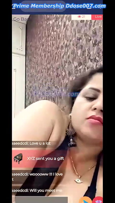 Sapna Sappu Showing Clear Nipples & Ass Crack and Hint of Pussy on App Live