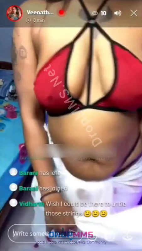 Tamil Fashion Model Veena Thaara Paid Live Show