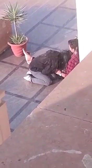 desi lovers blowjob caught in collage