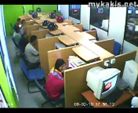 lovers romance in office caught