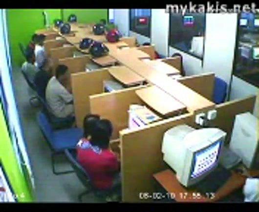 lovers romance in office caught
