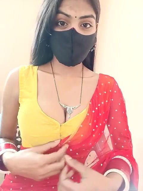 Married Girl Jasika boobs Show and Ass Spanking And Red Saree Removing