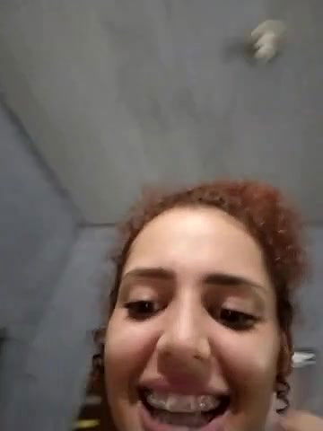 Arab girl having fun with bf