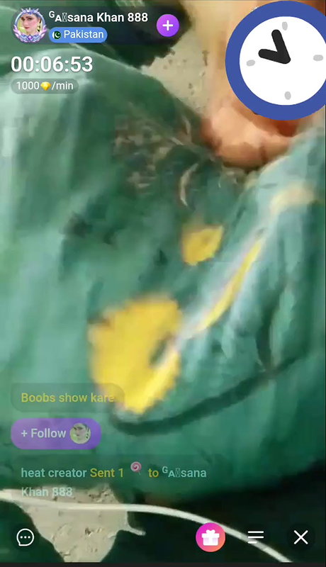 Paki milf showing boobs