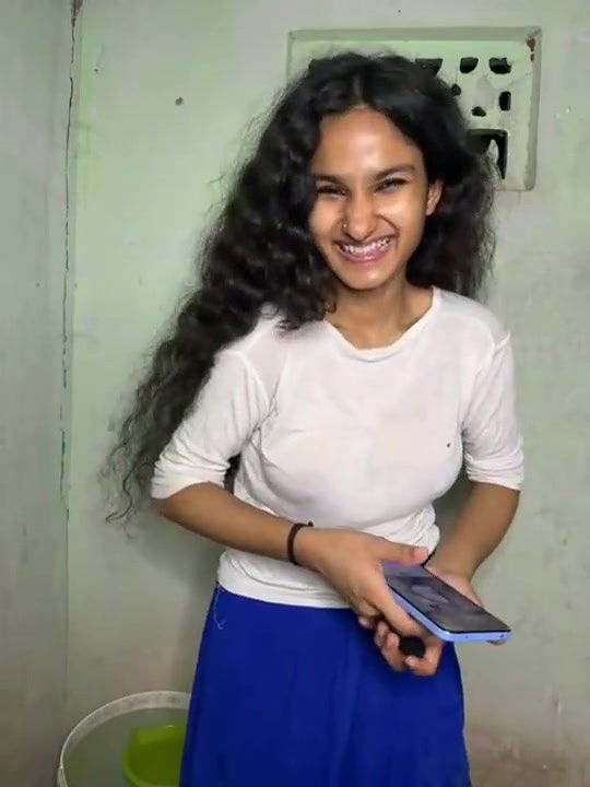 Beautiful desi girl getting ready