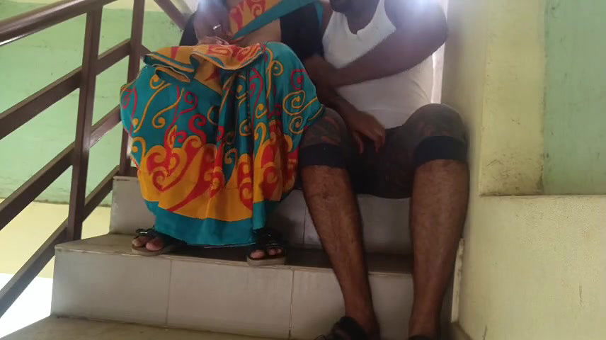 Beutiful Tamil Wife Fucking With Hubby At Steps