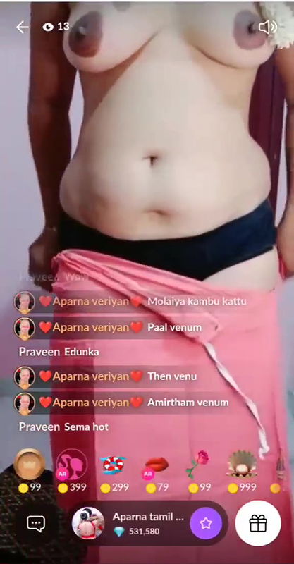 Aparna tamil Kerala Kanada Showing Boobs Pussy  Asshole and Fingering on Tango Live  Lulustreammp