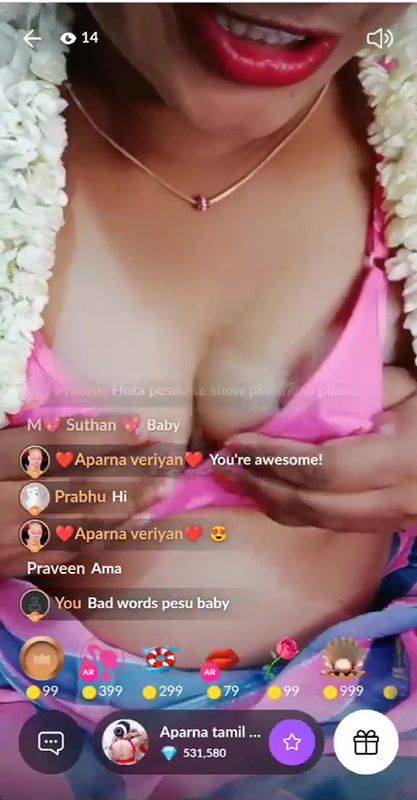 Aparna tamil Kerala Kanada Showing Boobs Pussy  Asshole and Fingering on Tango Live  Lulustreammp