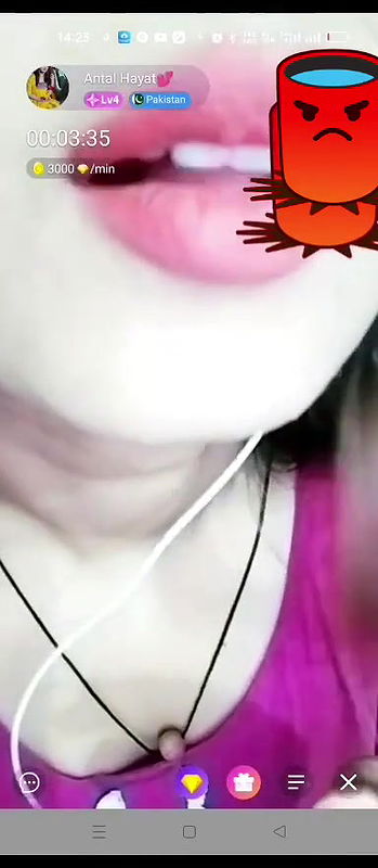 Cute Paki Babe Antal Hayat Flashes Nude Tits Talking to Viewer on Chamet