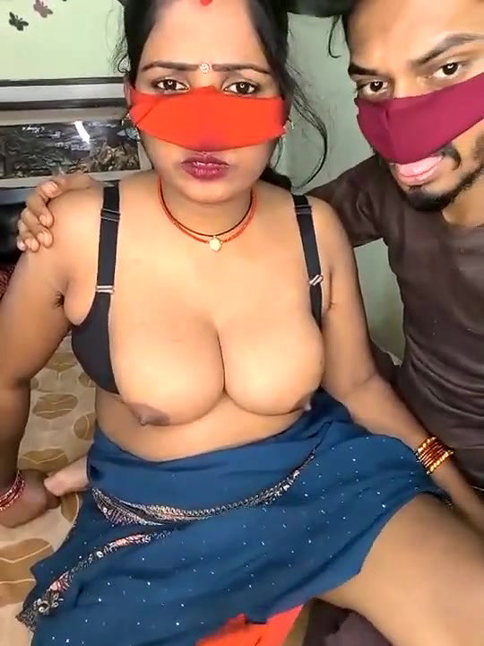 Married Aunty Boobs Sucked and Pressed by a Young Boy