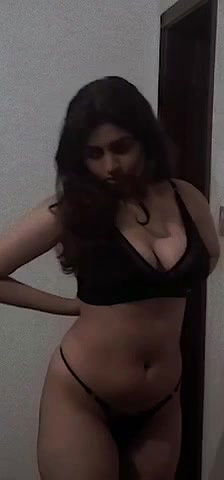 Sexy Indian Girl In Thong Showing Boobs