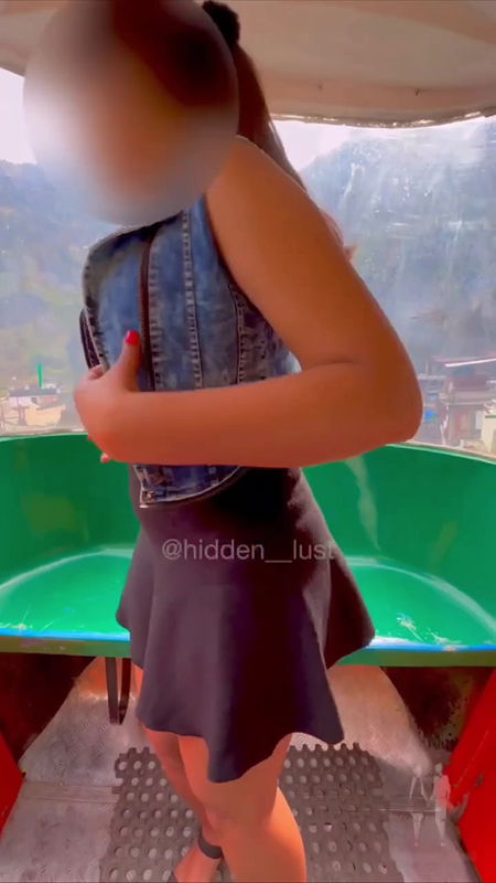 Indian Wife hiddenlust Ropeway Dare Showing Boob Ass