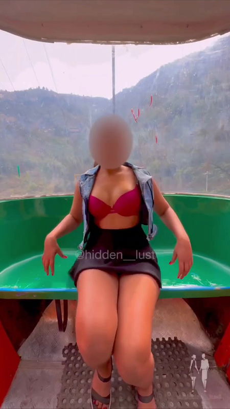 Indian Wife hiddenlust Ropeway Dare Showing Boob Ass