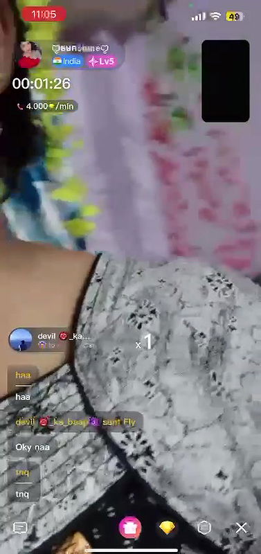 sunshine South Indian Bhabi Showing Boobs  Pussy on Chamet Live  with FACE