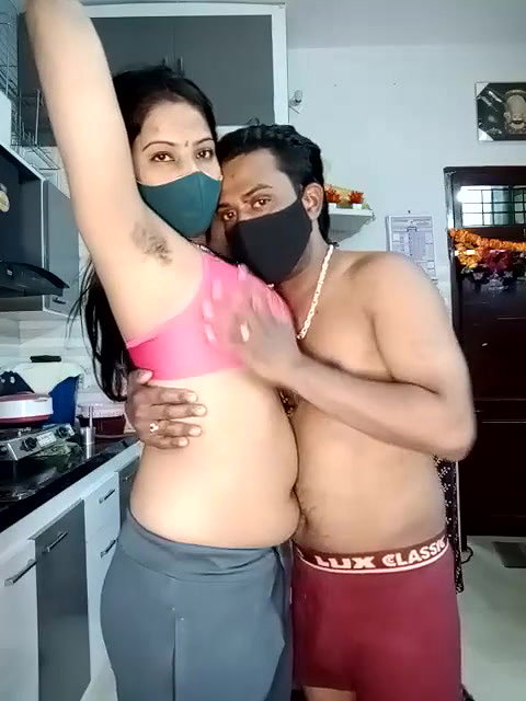 Couple Romance in Kitchen