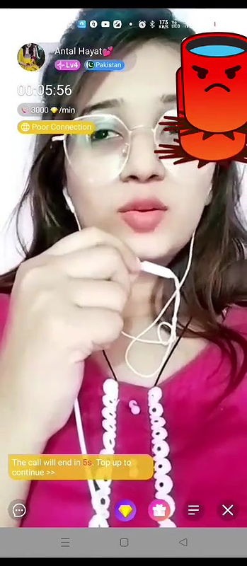 Cute Paki Babe Antal Hayat Flashes Nude Tits Talking to Viewer on Chamet