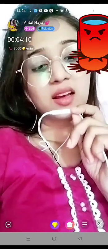 Cute Paki Babe Antal Hayat Flashes Nude Tits Talking to Viewer on Chamet