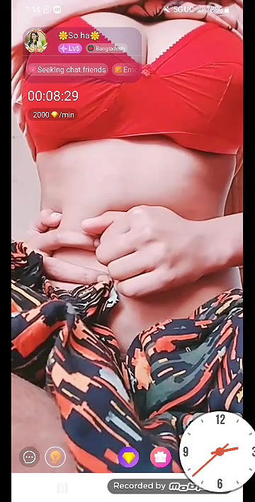 So ha from Bangladesh Showing Boobs  Fingering on Chamet Live with Face