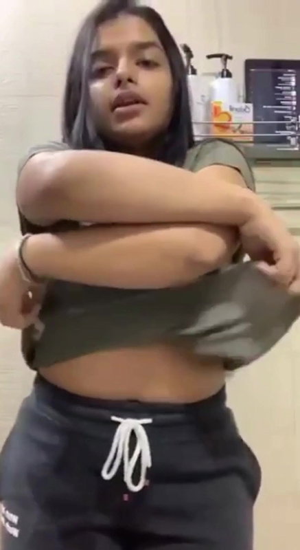Girl showing her boobs and dancing