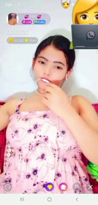 Cute Girl TaRa Showing Chamet Live Exclusive with FACE