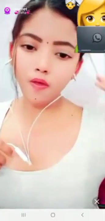 Cute Girl TaRa Showing Chamet Live Exclusive with FACE