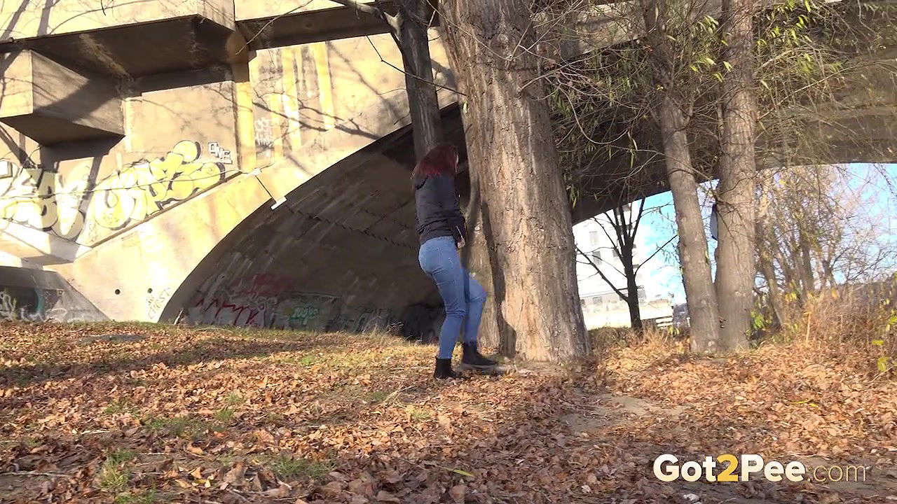 Amanda Hill squats in public and relieves herself