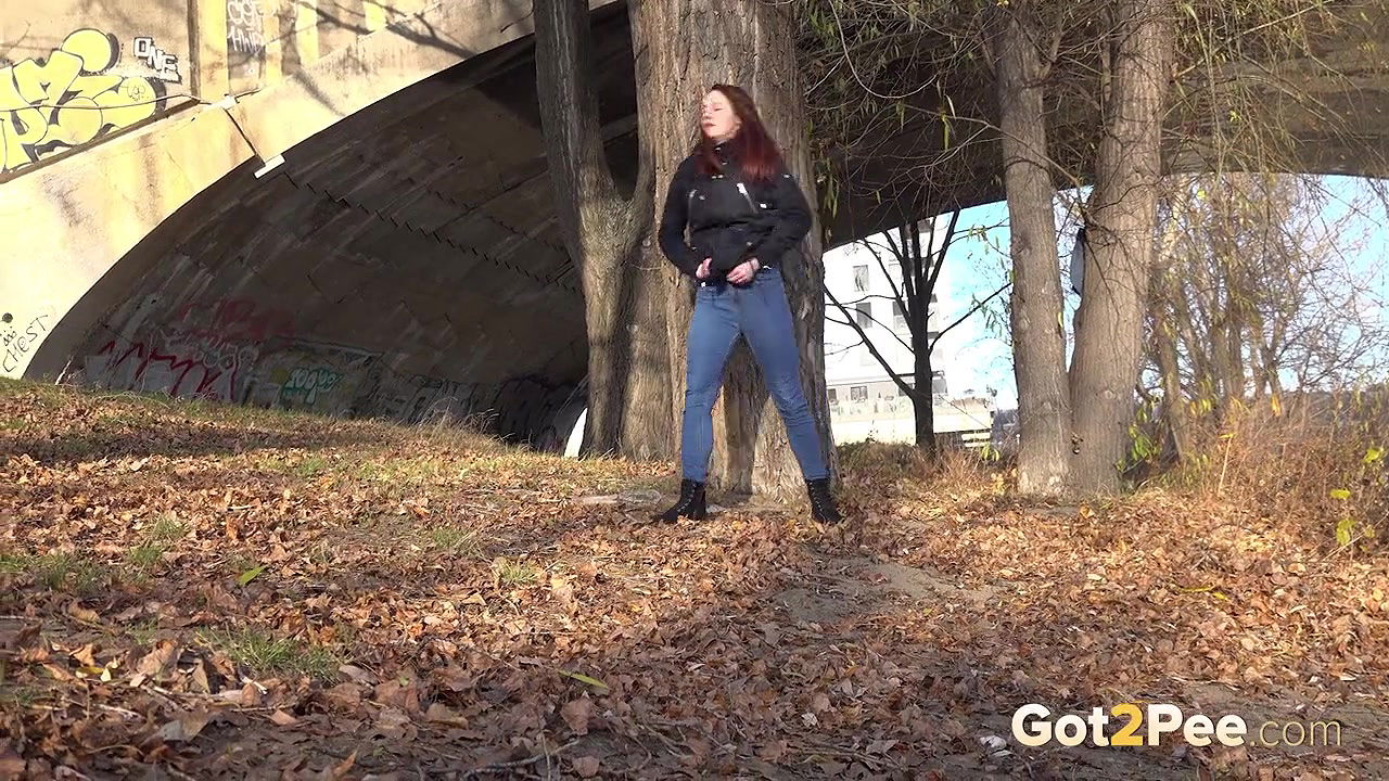 Amanda Hill squats in public and relieves herself