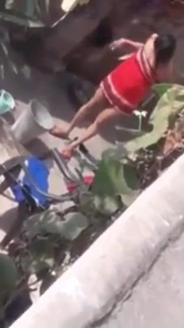 kc bhabi bathing secretly