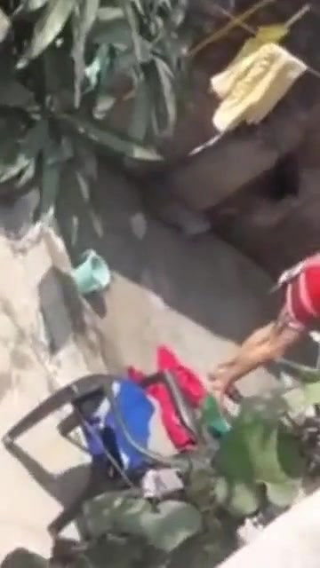 kc bhabi bathing secretly