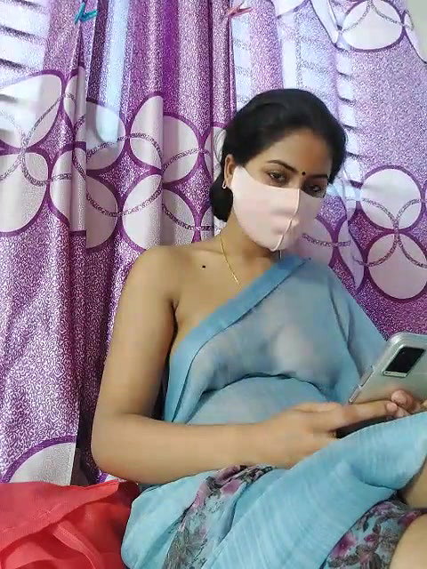 So Lovely Dipa in Transparent Shree Showing Boobs on Tango
