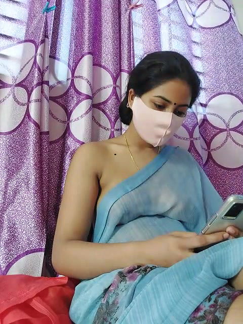 So Lovely Dipa in Transparent Shree Showing Boobs on Tango