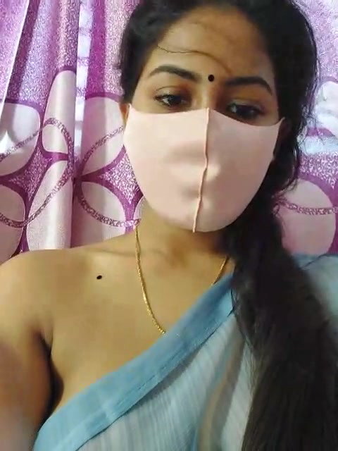 So Lovely Dipa in Transparent Shree Showing Boobs on Tango