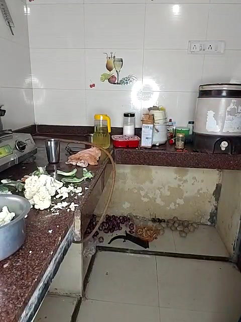 Desi Cute girl Pussy and Boob Show in Kitchen