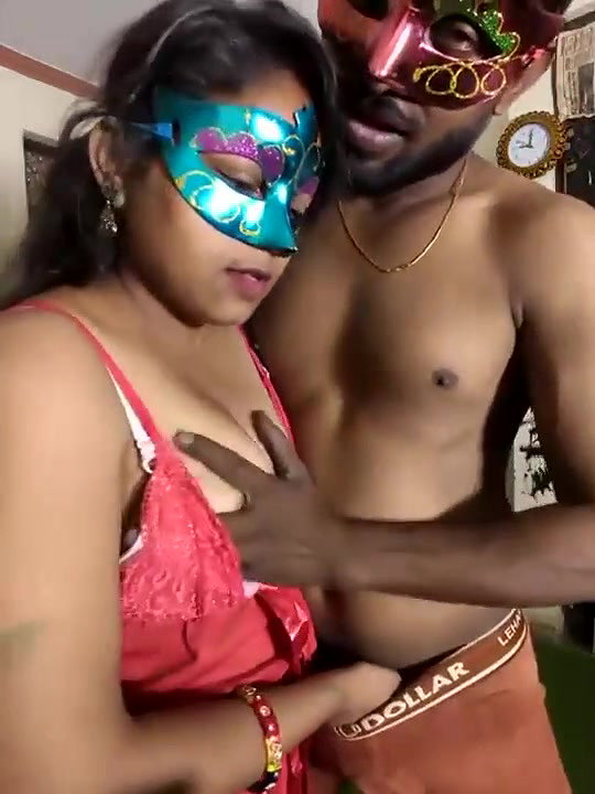 Horny Couple Romance Blowjoab and boobs pressing