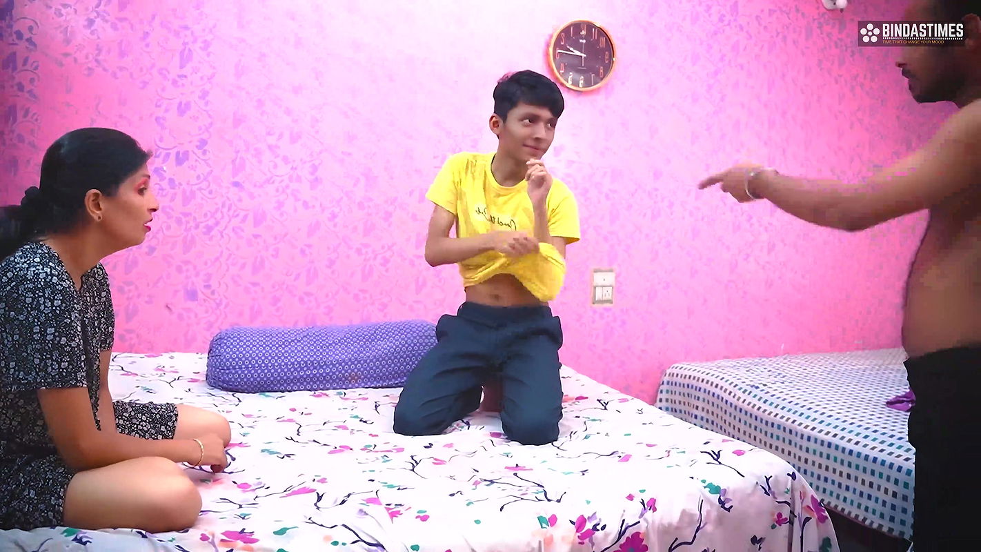 BindasTimes  Desi Step Mom Teaches Her Step Son How To Fuck And Get Threesome