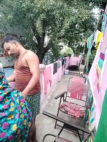 Desi Aunty Giving Handjob and Blowjob on Rooftop and Recording Video