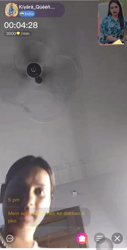 Indian Girl Live show Chamet